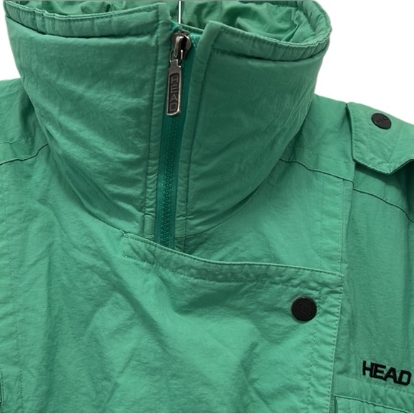 HEAD Ski Jacket Green Insulated Zip Snap Closure Pockets Winter Sports Womens - Picture 2 of 16